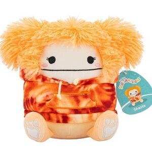 Nwt Squishmallow  7" Shasta The Orange Bigfoot